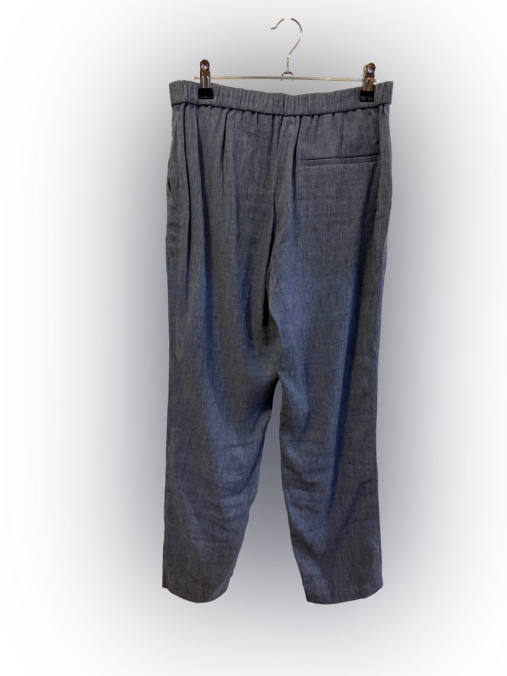 NWOT Theory Treeca Linen Blend Pull-On Crop Pants, Size 4 - Picture 6 of 10
